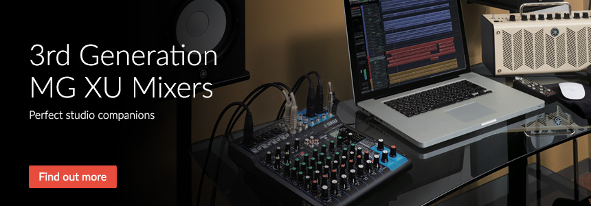 3rd Generation MG XU Series Mixers - Perfect Studio Companions